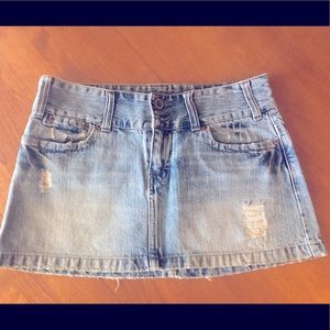 Mini Jean Skirt